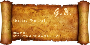 Gulis Muriel névjegykártya